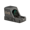 Mepro MPO-S pistol red dot sight rear angled view with control buttons